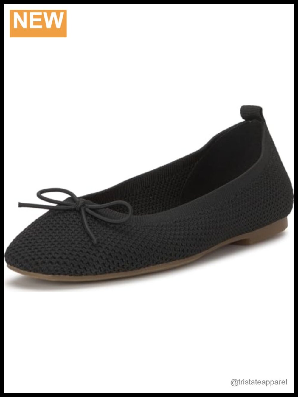 Textile Upper Round Toe Flats Breathable Pull-On Cushioned